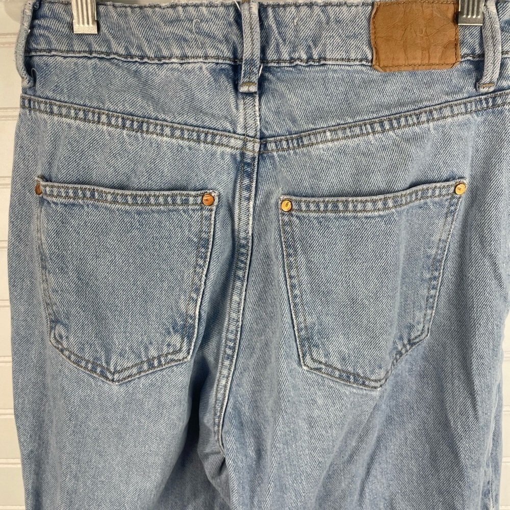 Zara Light Wash Casual Frayed Hem Jeans Size 2 Women’s EUC - Picture 9 of 10